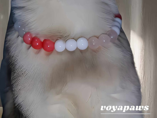 Jade & Rose Whispers Pet Crystal Necklace - Voyapaws