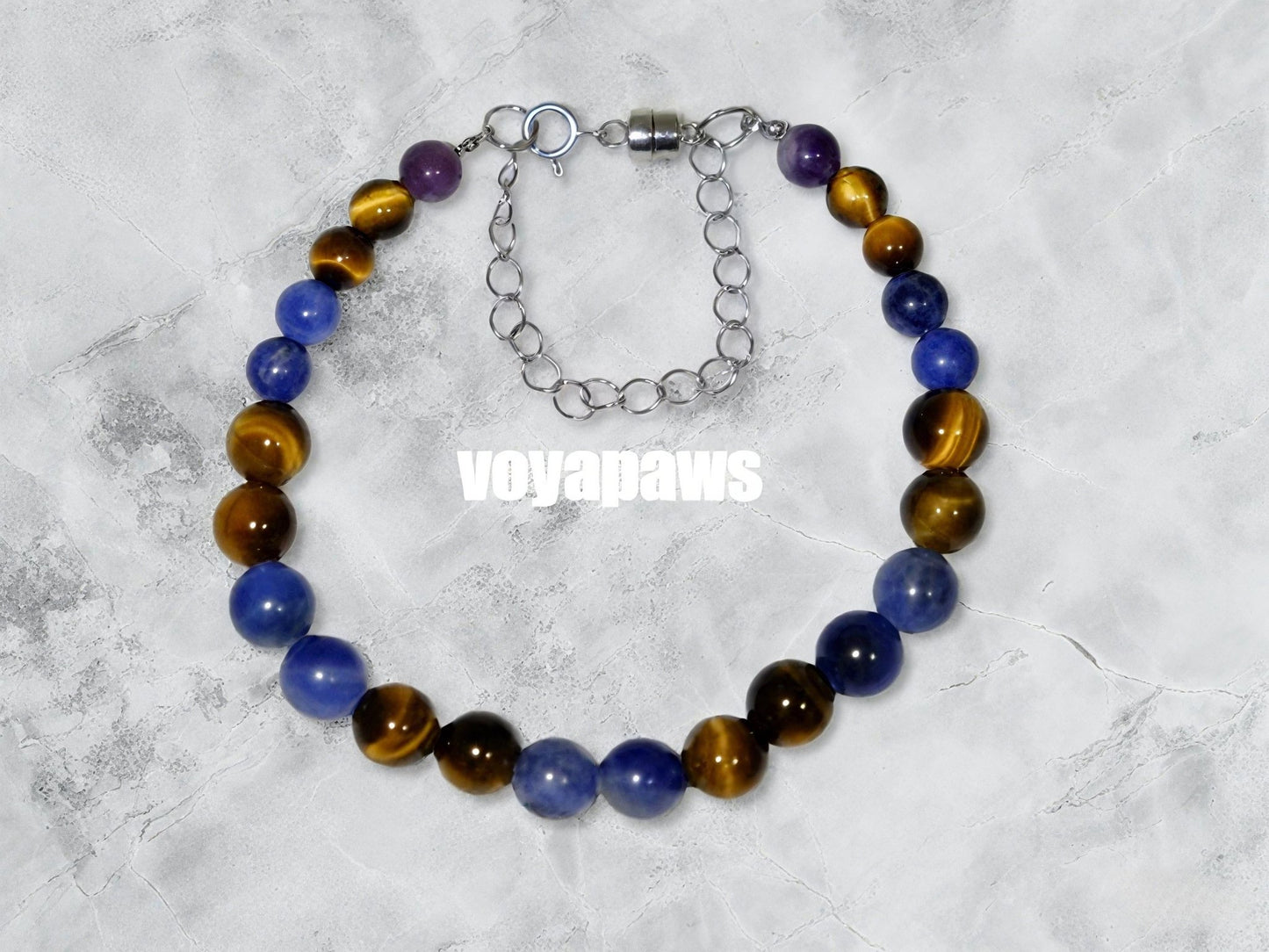 Matching Adult Bracelet - Sacred Trinity Pet Crystal Necklace - Voyapaws