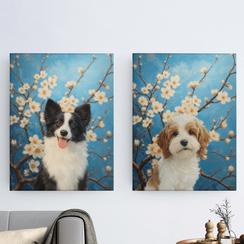 Almond Blossom - Custom Pet Portrait - Voyapaws