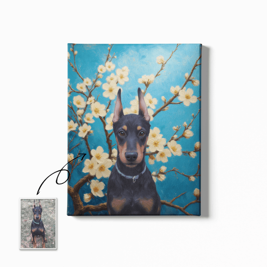 Almond Blossom - Custom Pet Portrait - Voyapaws