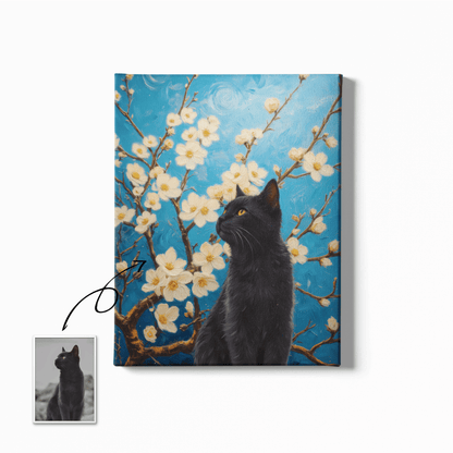 Almond Blossom - Custom Pet Portrait - Voyapaws