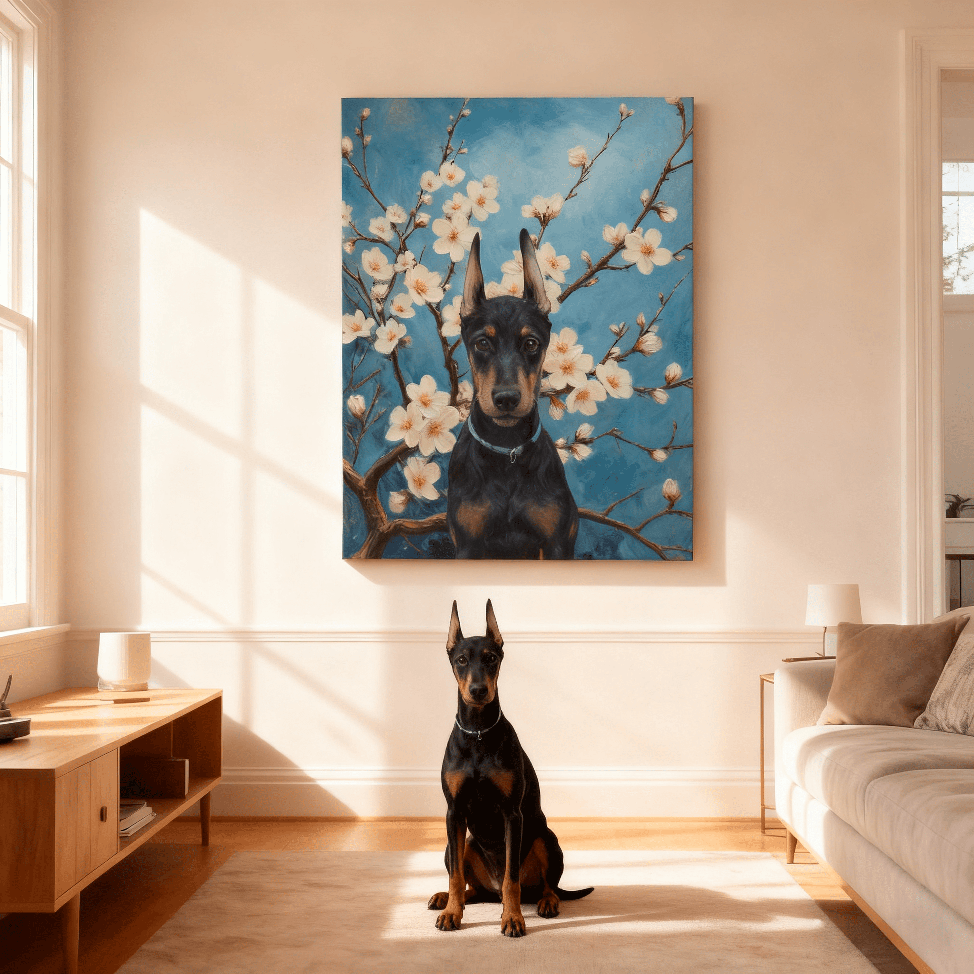 Almond Blossom - Custom Pet Portrait - Voyapaws
