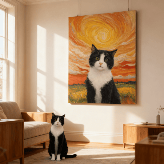 Burning Skies - Custom Pet Portrait - Voyapaws
