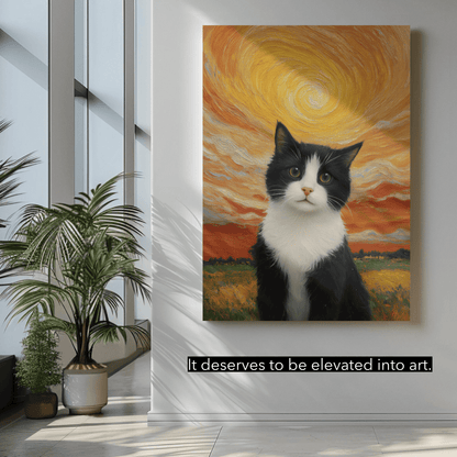 Burning Skies - Custom Pet Portrait - Voyapaws