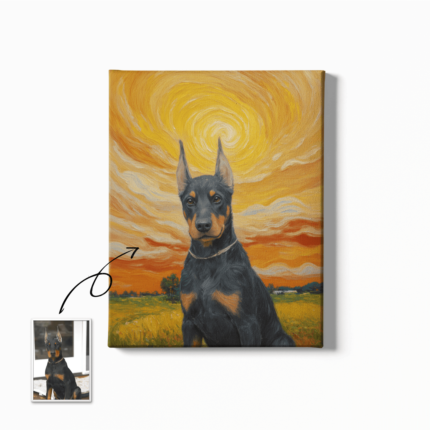 Burning Skies - Custom Pet Portrait - Voyapaws
