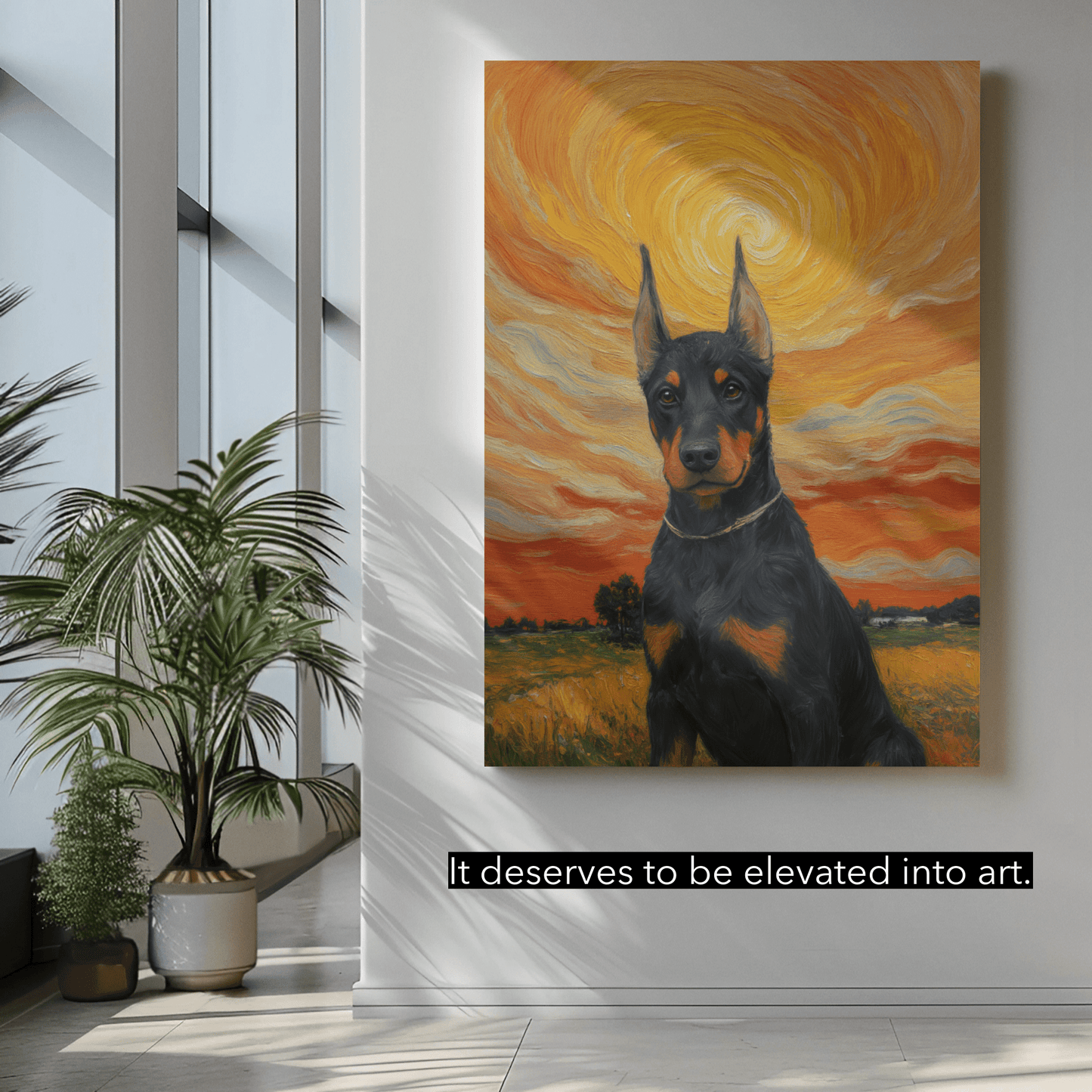 Burning Skies - Custom Pet Portrait - Voyapaws