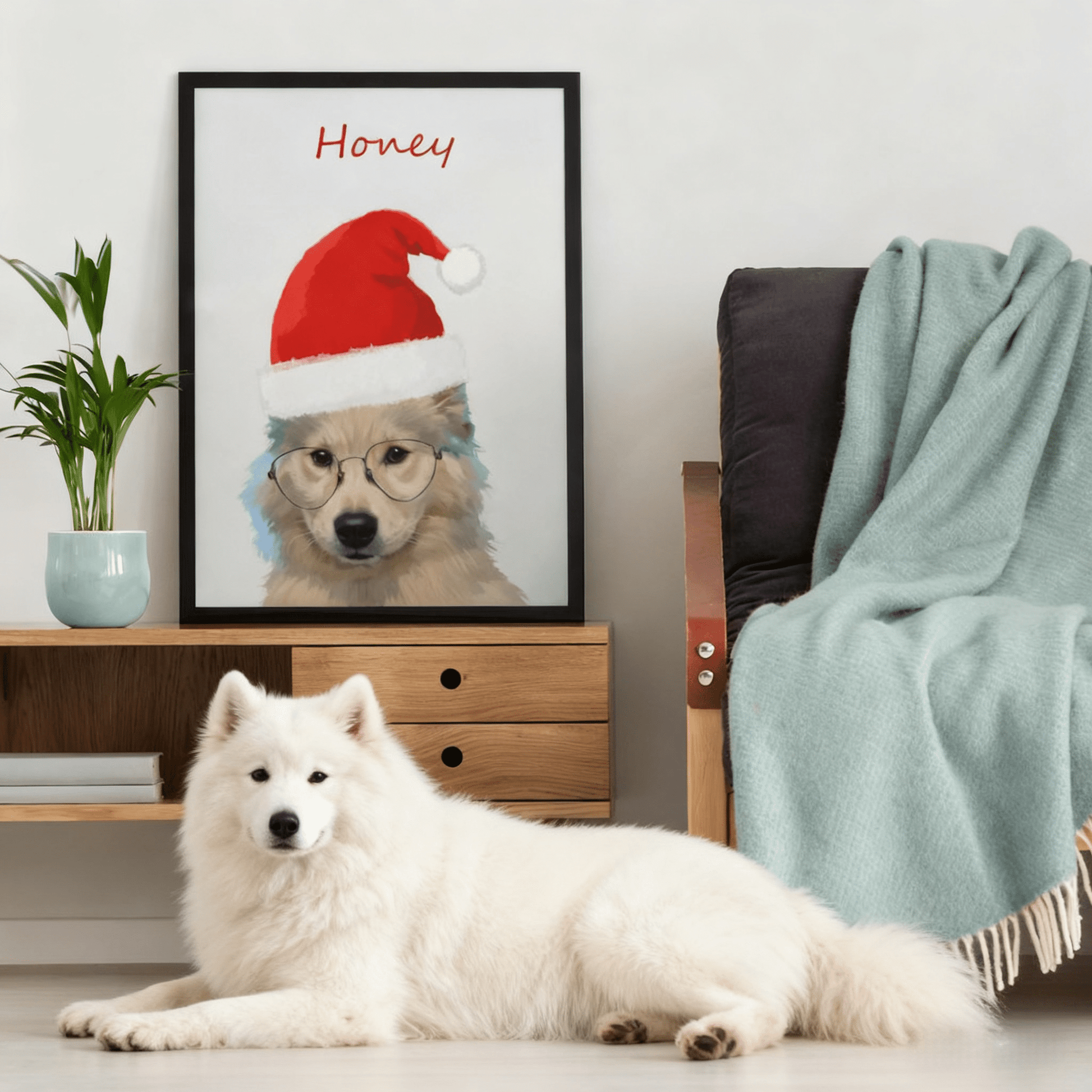 Christmas - Custom Pet Portrait - Voyapaws