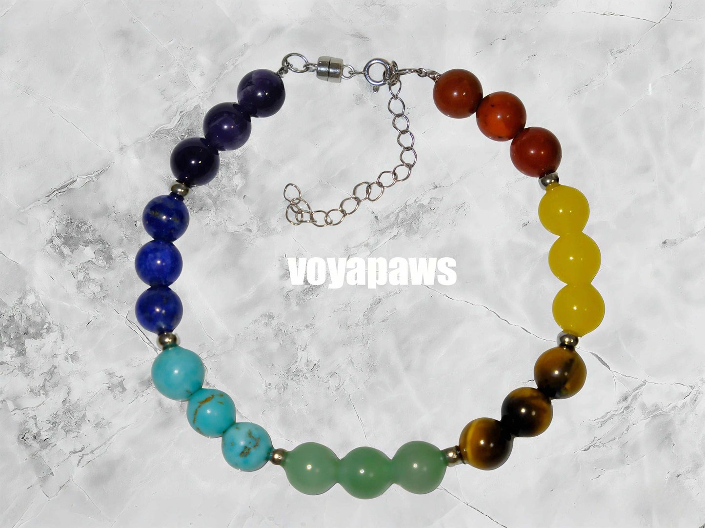 Colorful Energy Pet Crystal Necklace - Voyapaws