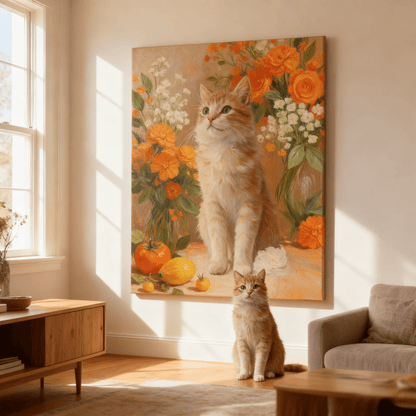 Floral Fruits - Custom Pet Portrait - Voyapaws