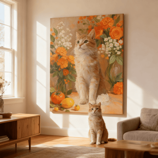 Floral Fruits - Custom Pet Portrait - Voyapaws