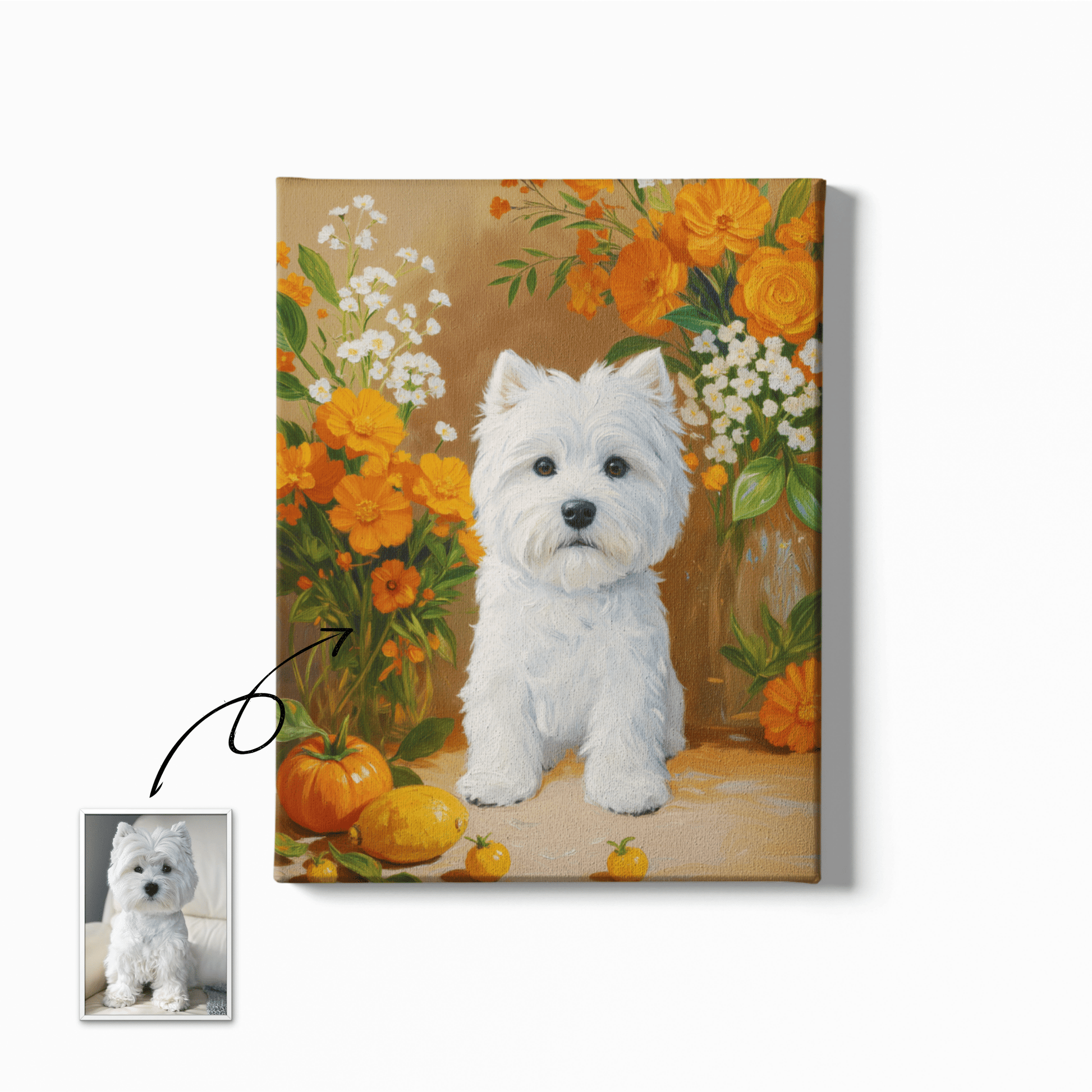 Floral Fruits - Custom Pet Portrait - Voyapaws