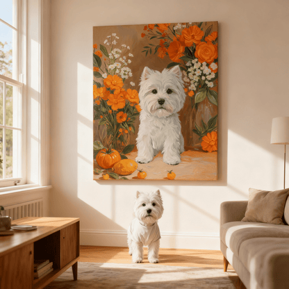 Floral Fruits - Custom Pet Portrait - Voyapaws