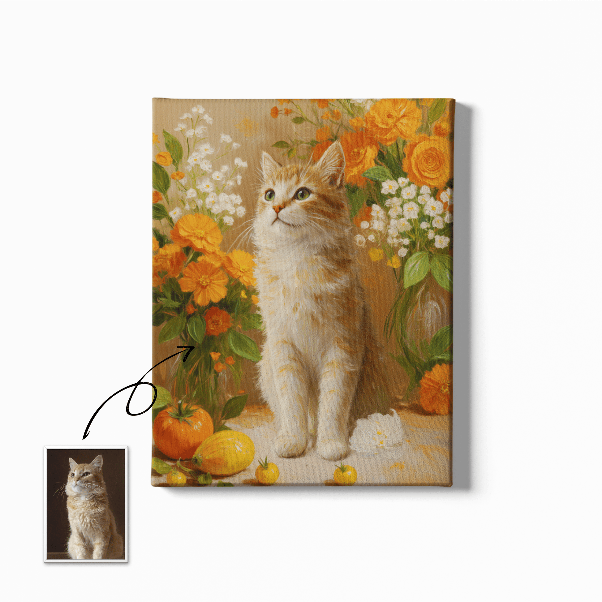 Floral Fruits - Custom Pet Portrait - Voyapaws