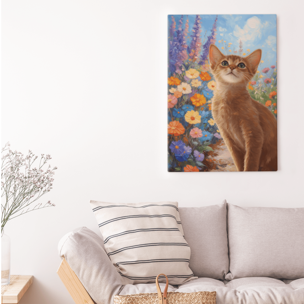 Floral Stone Path - Custom Pet Portrait - Voyapaws