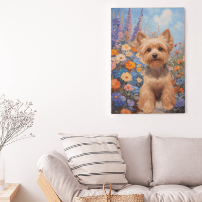 Floral Stone Path - Custom Pet Portrait - Voyapaws