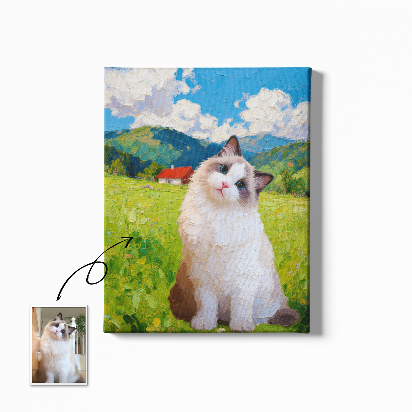Fresh Grassland - Custom Pet Portrait - Voyapaws