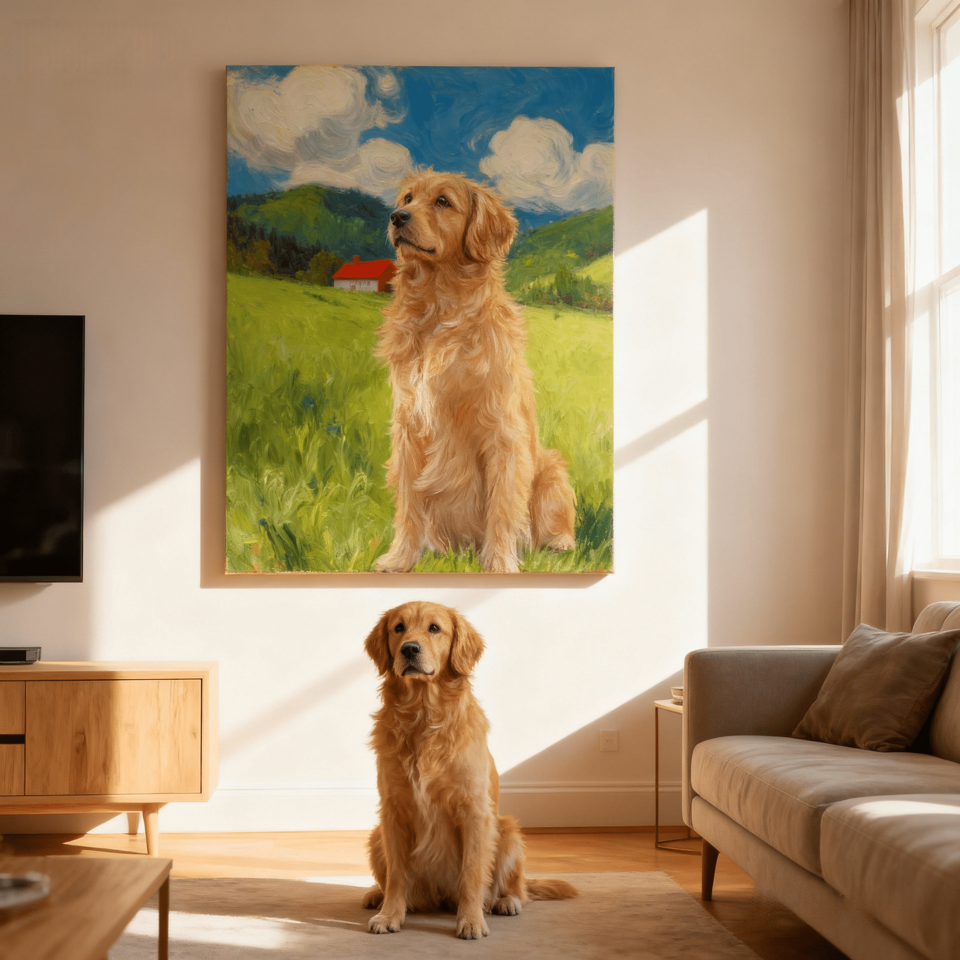 Fresh Grassland - Custom Pet Portrait - Voyapaws