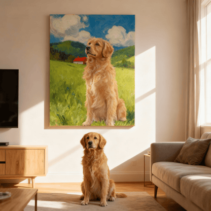 Fresh Grassland - Custom Pet Portrait - Voyapaws