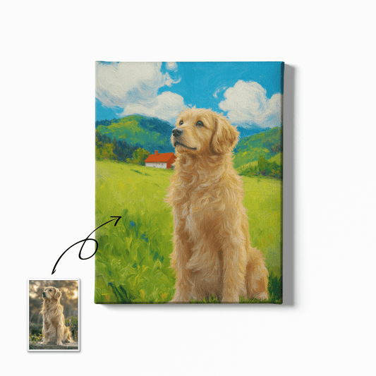 Fresh Grassland - Custom Pet Portrait - Voyapaws