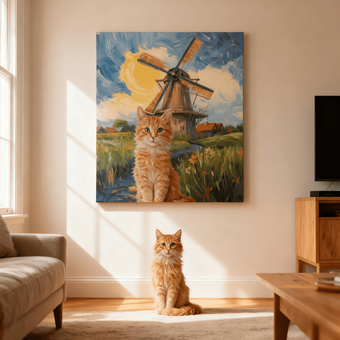 Golden Breeze - Custom Pet Portrait - Voyapaws