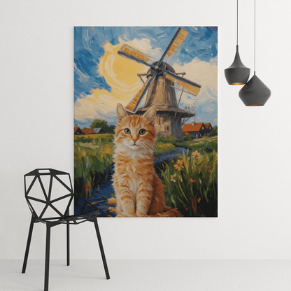 Golden Breeze - Custom Pet Portrait - Voyapaws