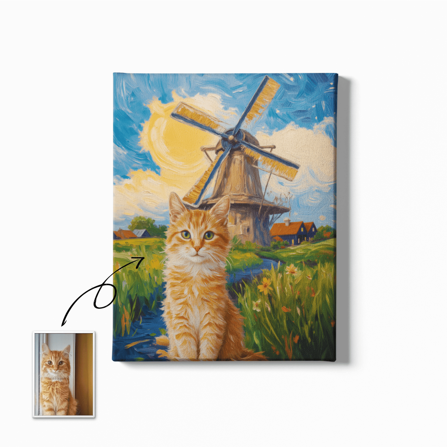 Golden Breeze - Custom Pet Portrait - Voyapaws