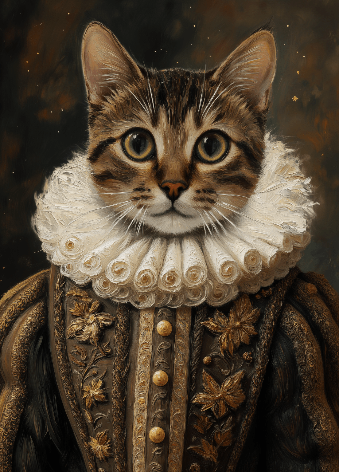 Heritage of Elegance - Custom Oil Pet Portrait - Voyapaws