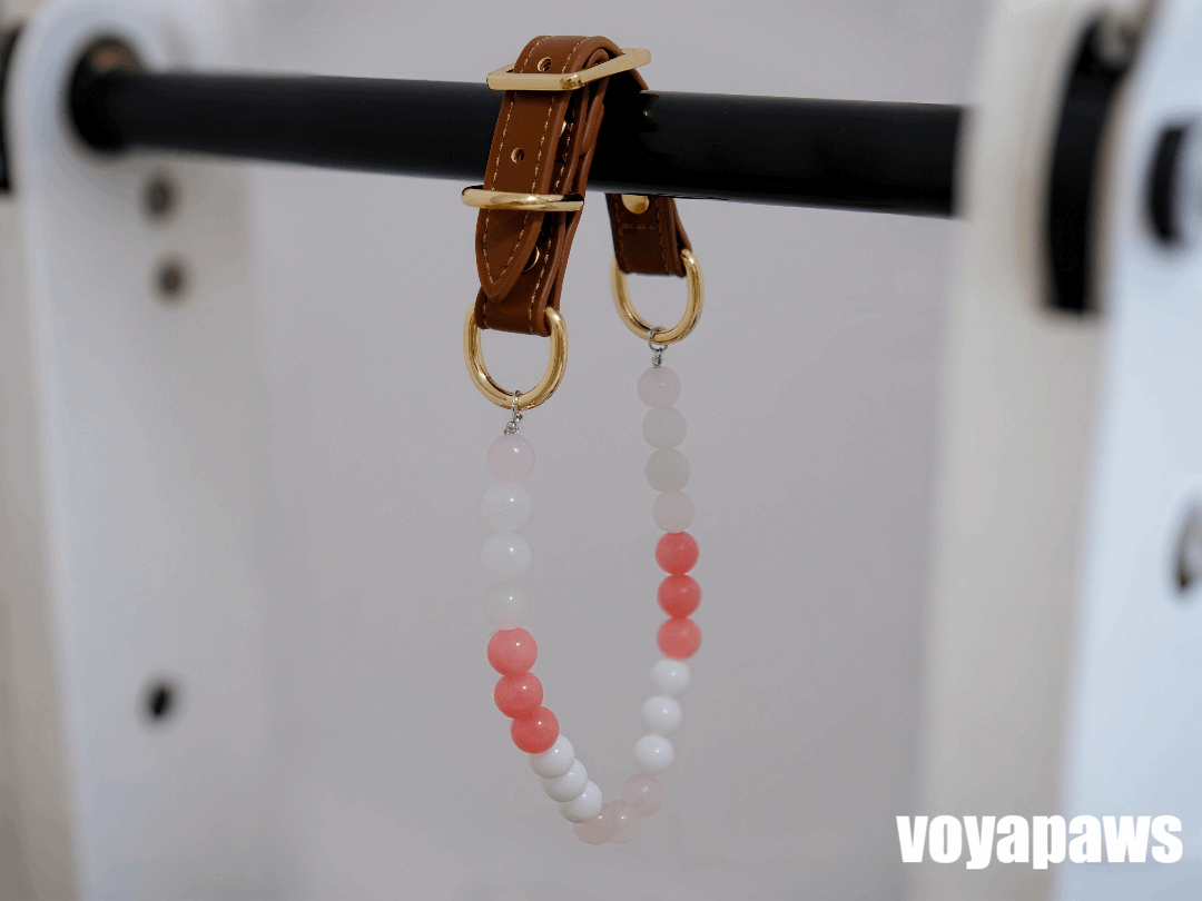 Jade & Rose Whispers Pet Crystal Necklace - Voyapaws