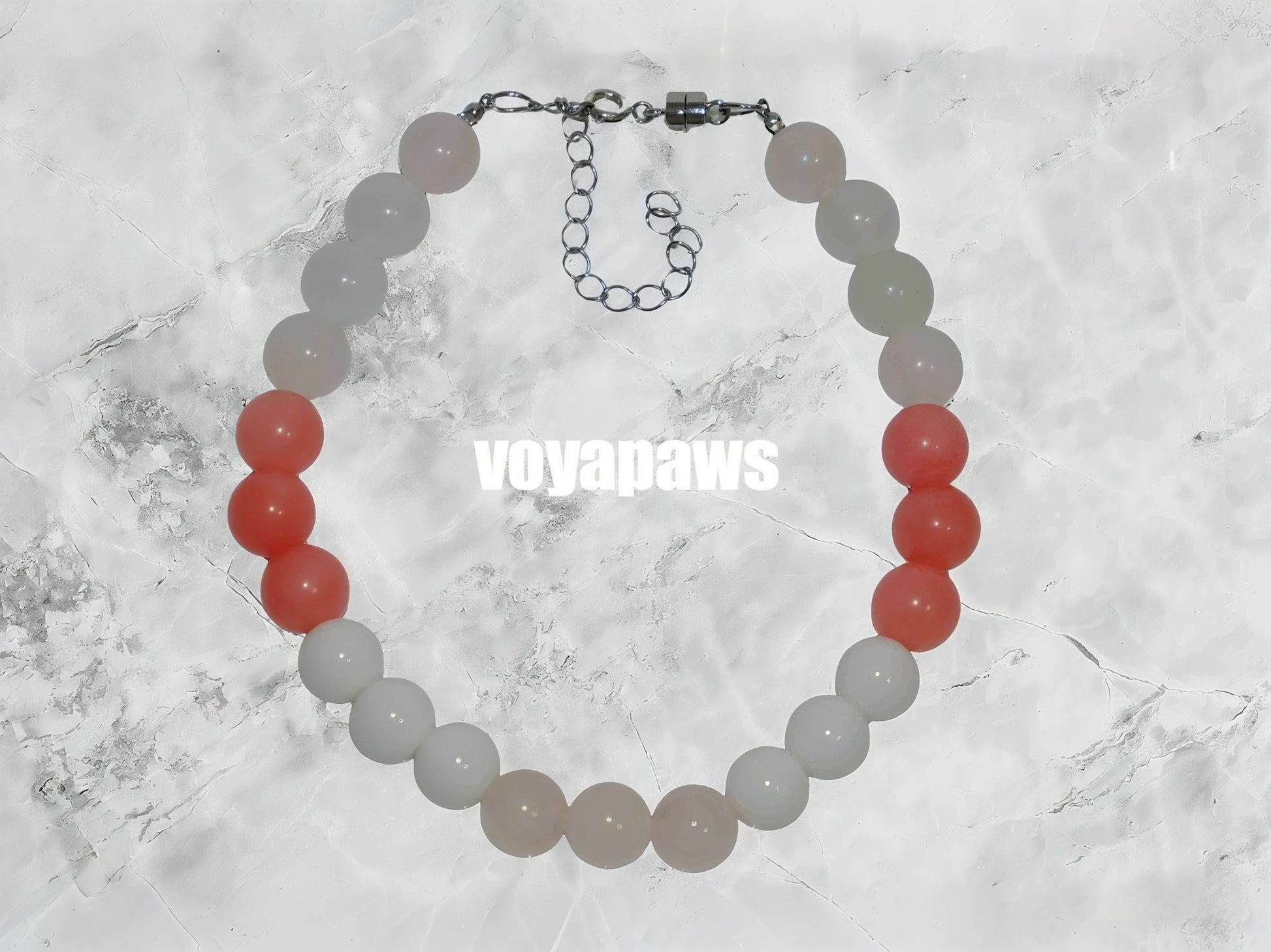 Jade & Rose Whispers Pet Crystal Necklace - Voyapaws