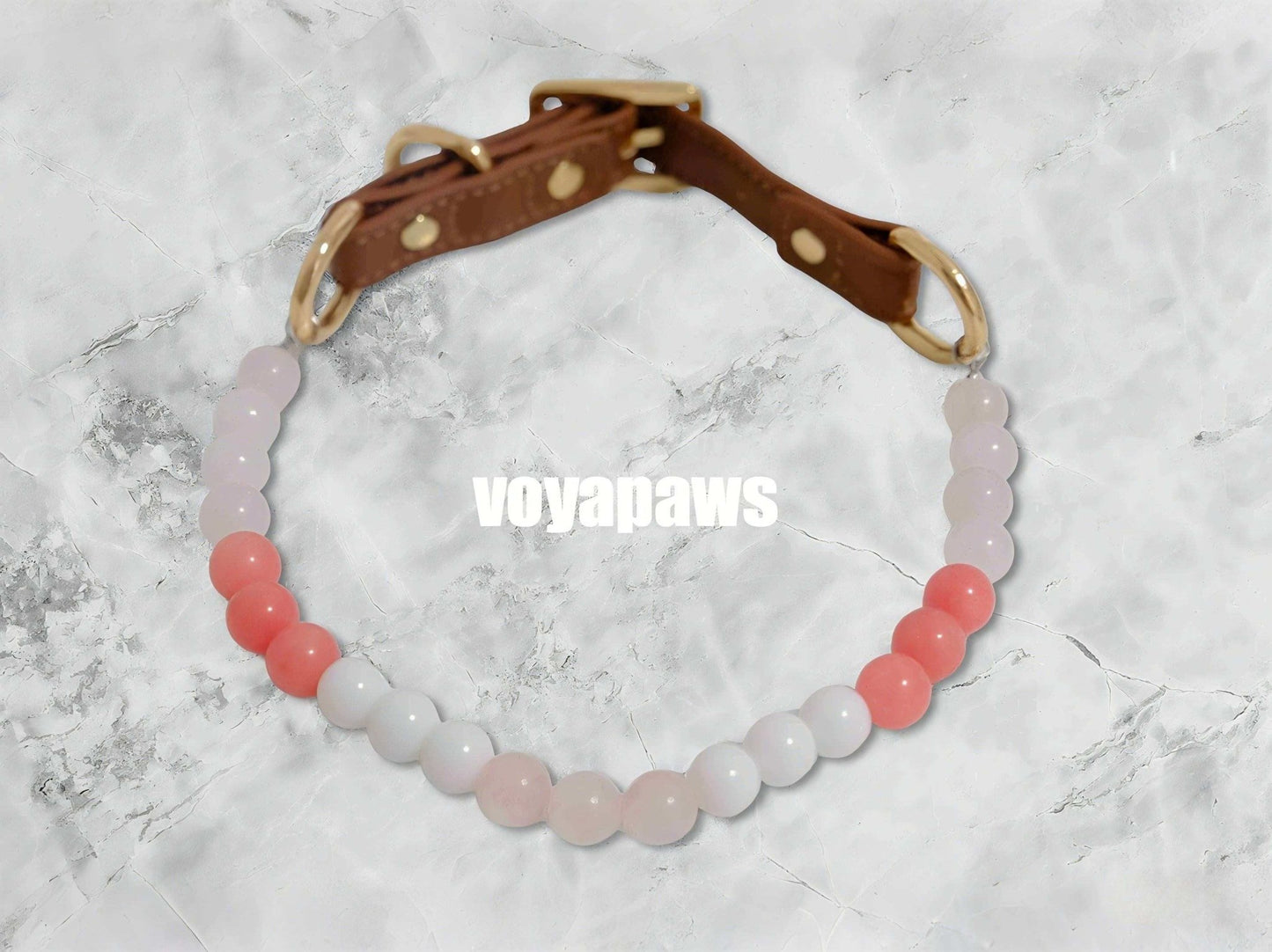 Jade & Rose Whispers Pet Crystal Necklace - Voyapaws