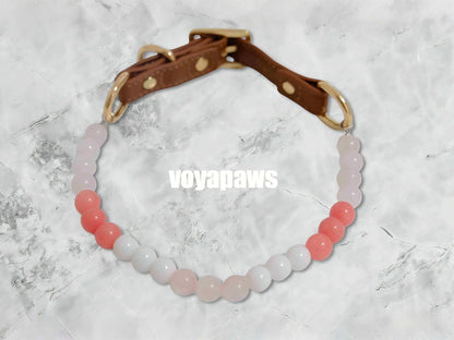 Jade & Rose Whispers Pet Crystal Necklace - Voyapaws