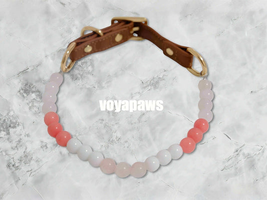 Jade & Rose Whispers Pet Crystal Necklace - Voyapaws