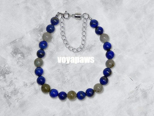 Matching Adult Bracelet - Celestial Protection Pet Crystal Necklace - Voyapaws