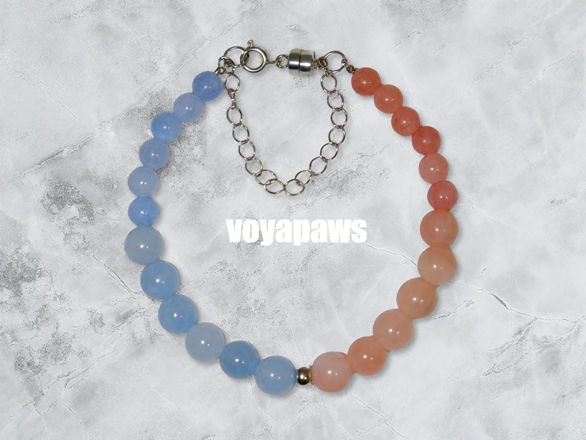 Matching Adult Bracelet - Crystal Harmony Pet Crystal Necklace - Voyapaws