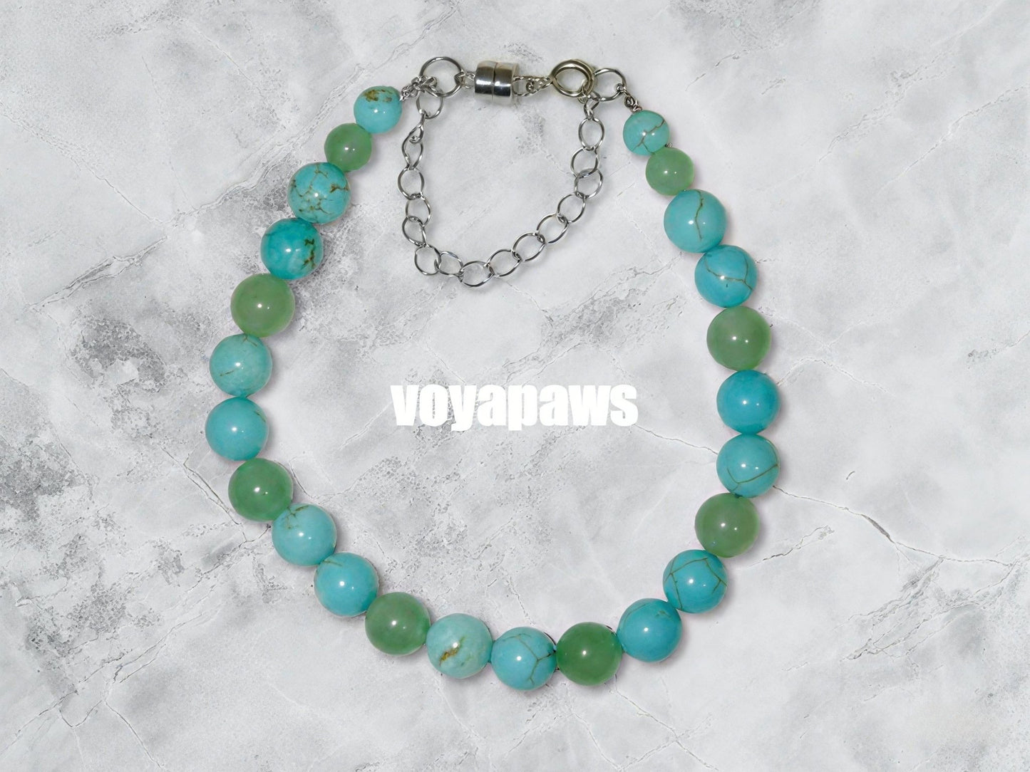 Matching Adult Bracelet - Nature's Harmony Pet Crystal Necklace - Voyapaws