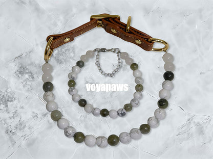 Matching Adult Bracelet - Serenity Pet Crystal Necklace - Voyapaws