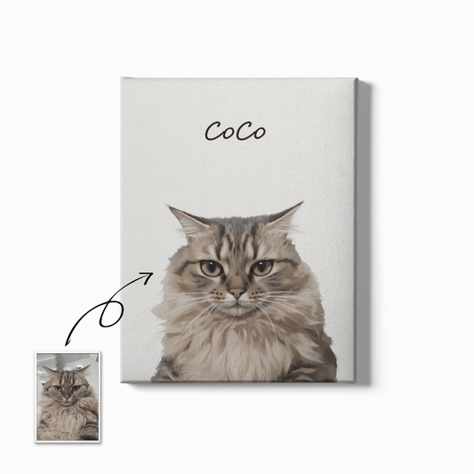 Minimalist - Custom Pet Portrait - Voyapaws