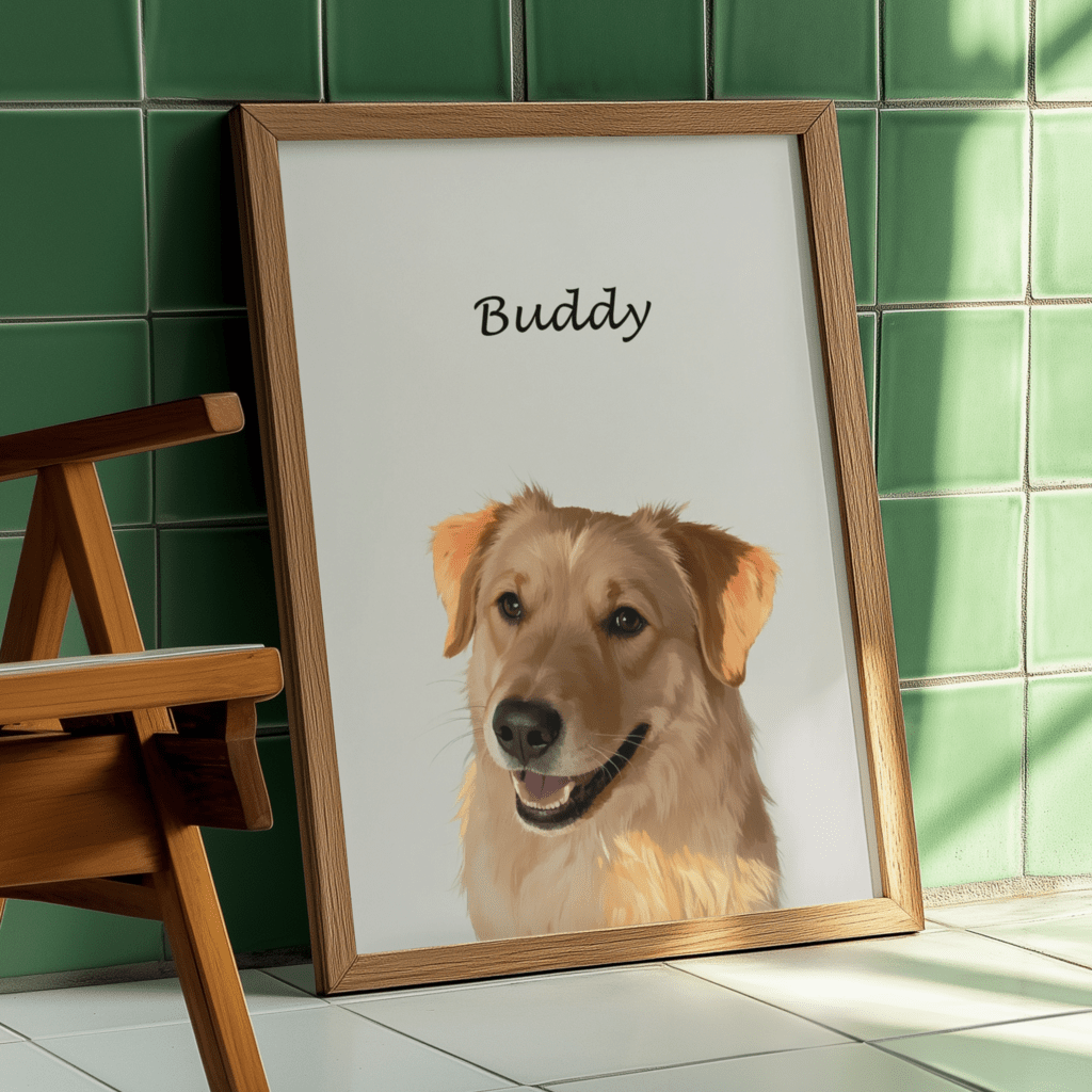 Minimalist - Custom Pet Portrait - Voyapaws