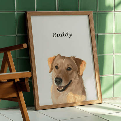 Minimalist - Custom Pet Portrait - Voyapaws