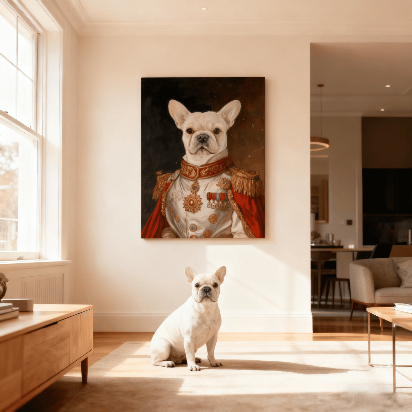 Noble Officer - Custom Oil Pet Portrait - Voyapaws