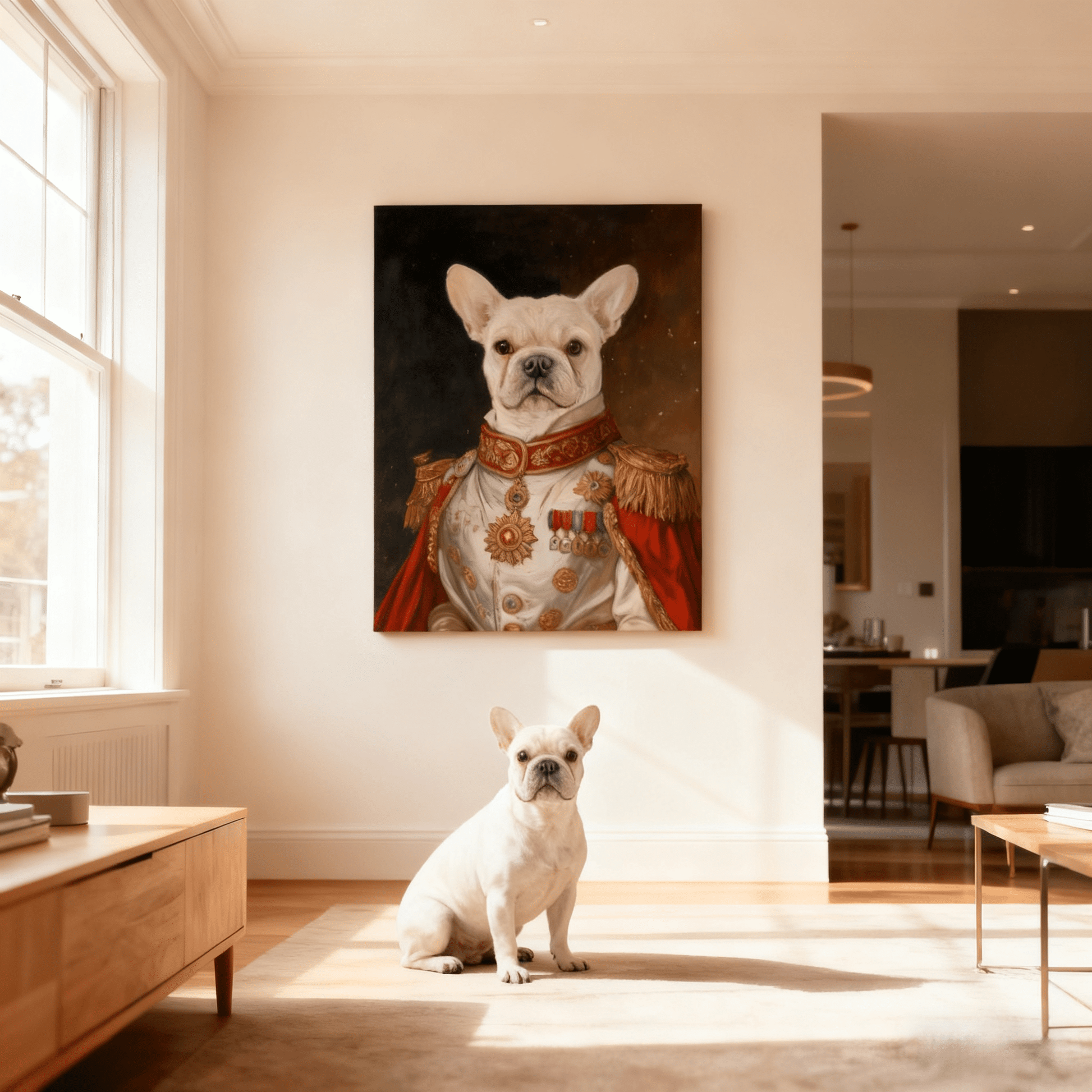 Noble Officer - Custom Oil Pet Portrait - Voyapaws