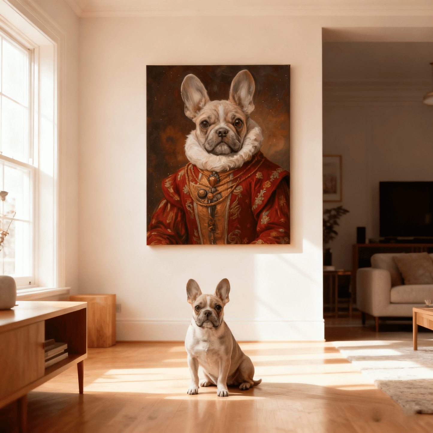 Royal Elegance - Custom Oil Pet Portrait - Voyapaws