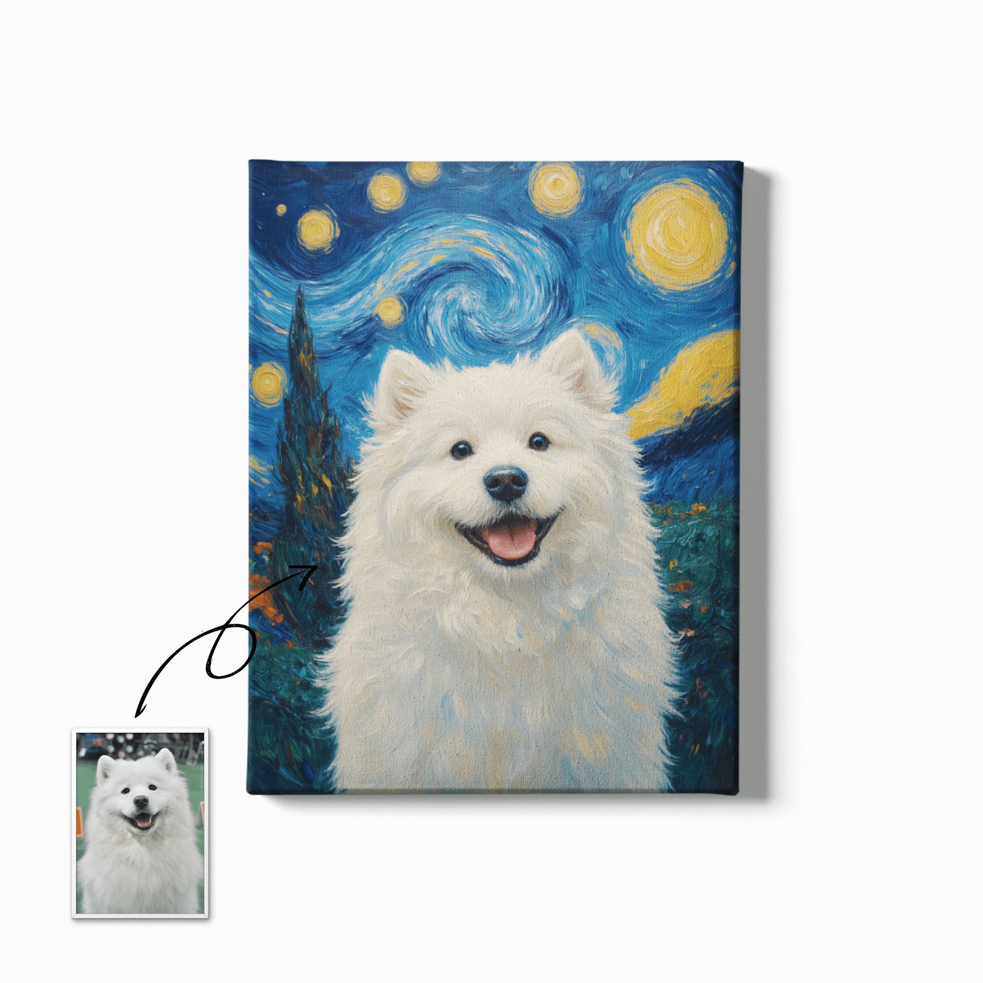 Starry Night Classic - Custom Pet Portrait - Voyapaws