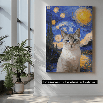 Starry River Dream - Custom Pet Portrait - Voyapaws