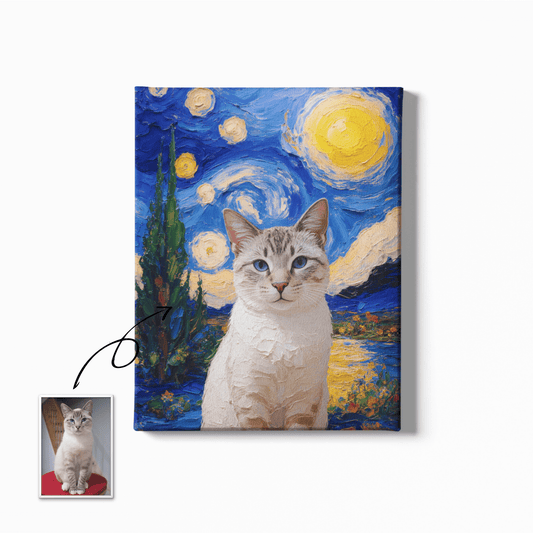Starry River Dream - Custom Pet Portrait - Voyapaws