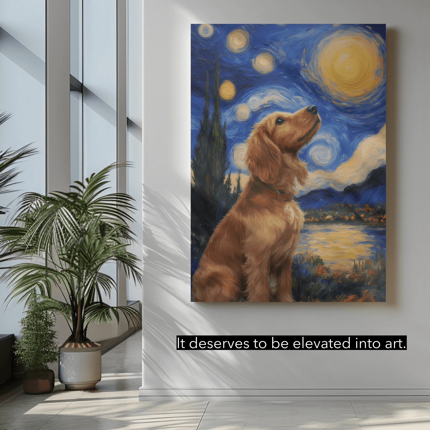 Starry River Dream - Custom Pet Portrait - Voyapaws