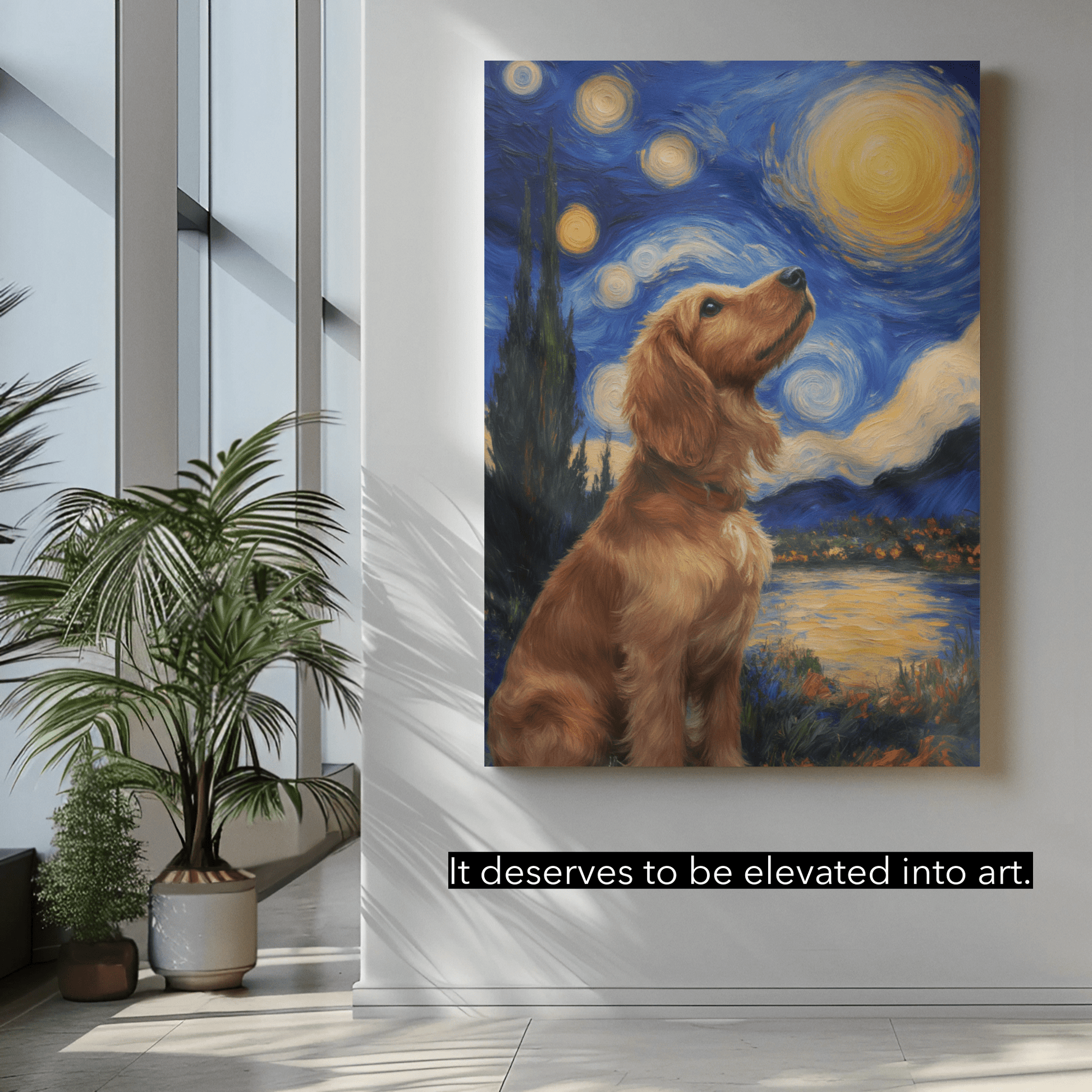 Starry River Dream - Custom Pet Portrait - Voyapaws