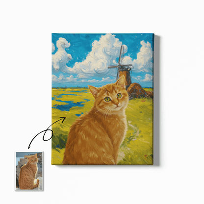 Summer Meadow - Custom Pet Portrait - Voyapaws