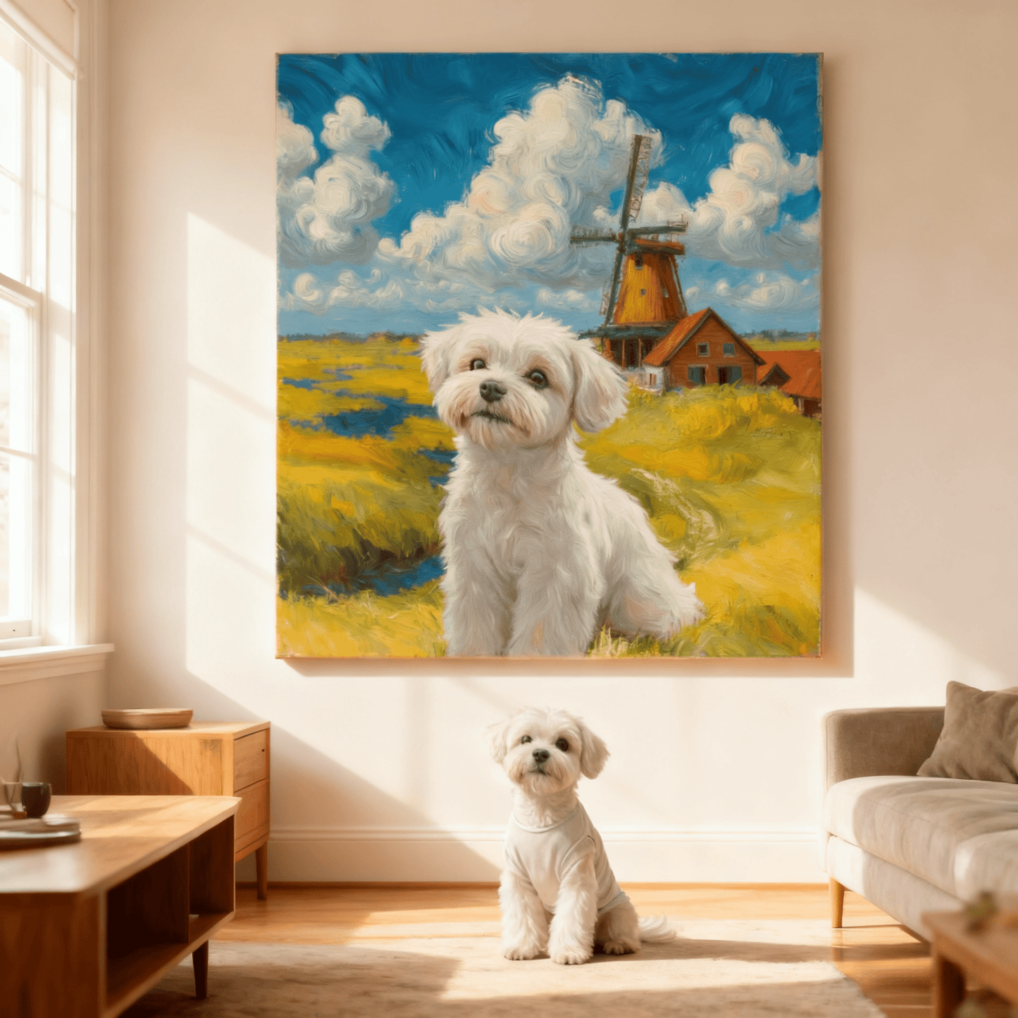 Summer Meadow - Custom Pet Portrait - Voyapaws