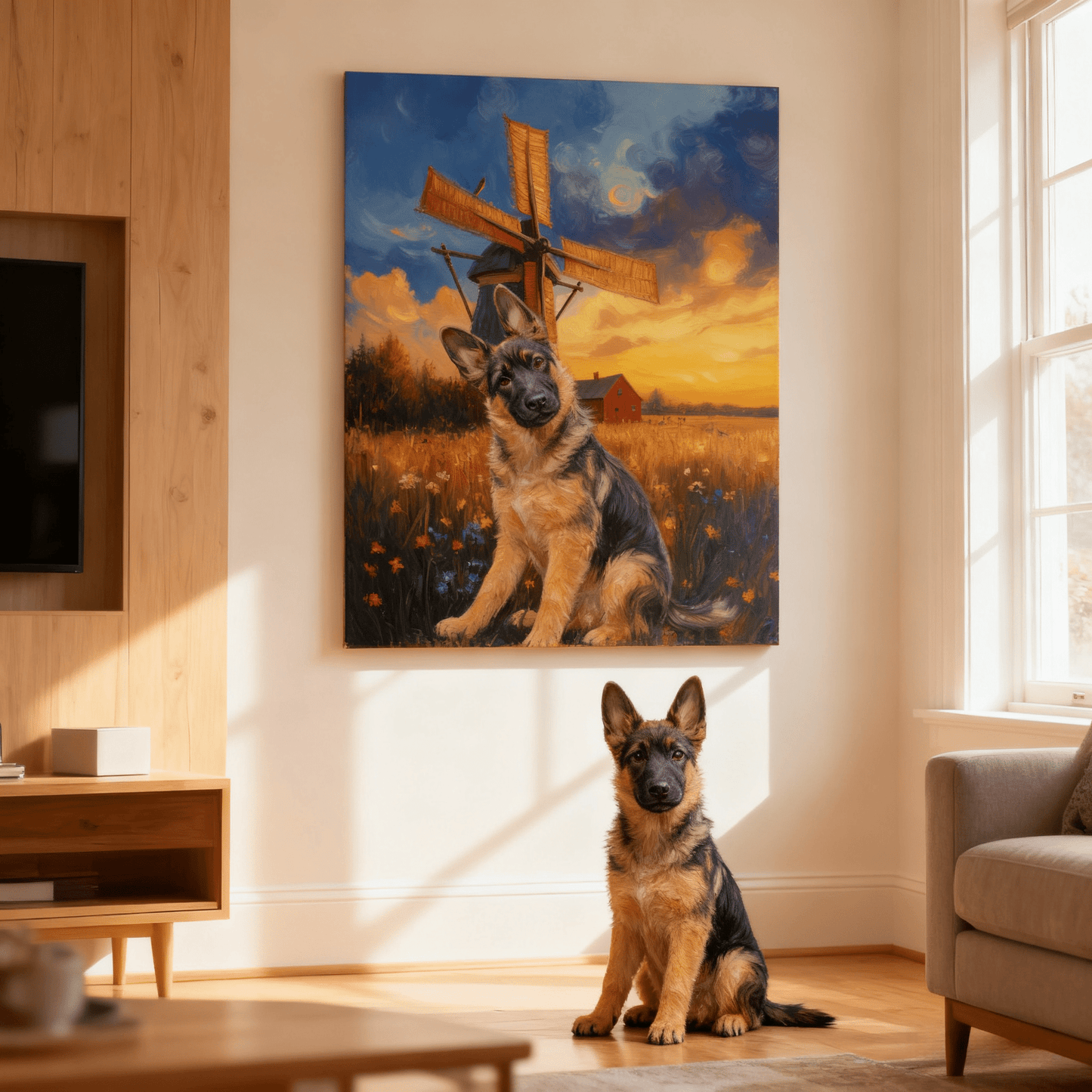 Sunset Whisper - Custom Pet Portrait - Voyapaws